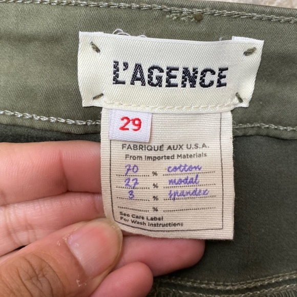 L'agence Margot High Rise Skinny Pant in Olive Night Size 29 - Picture 3 of 8
